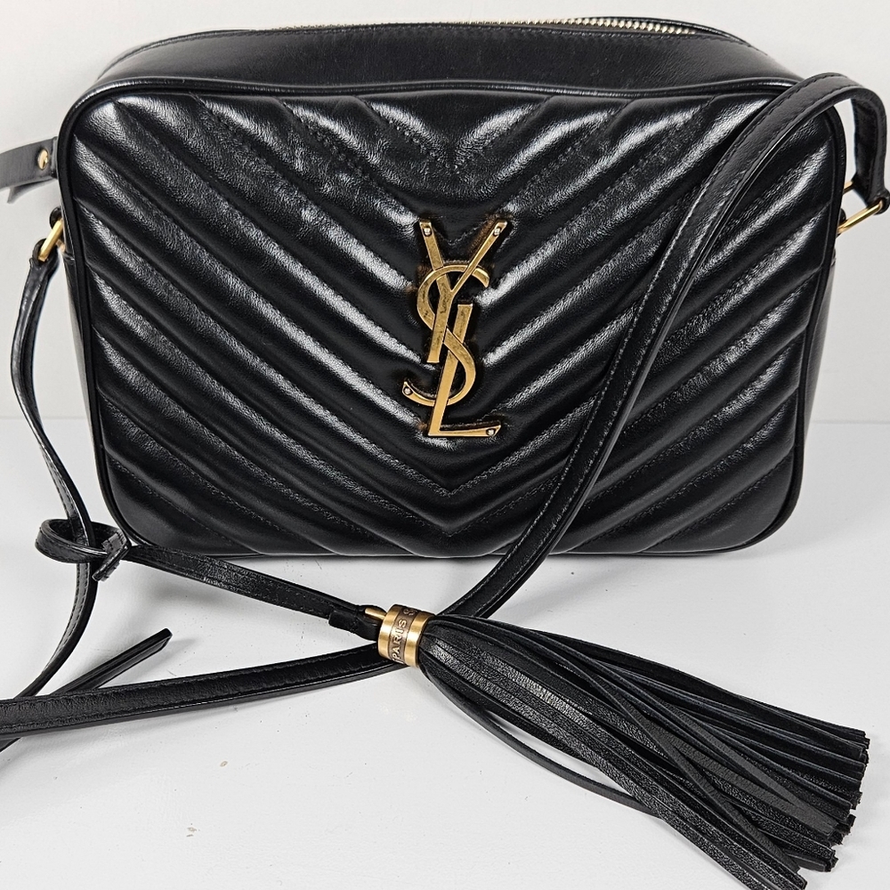 YSL Lou camera bag Vitello black quilted with box, dust bag, etc.. FIRM no b… - Picture 2 of 16